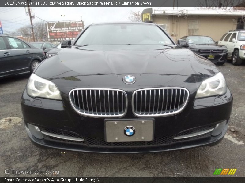 Black Sapphire Metallic / Cinnamon Brown 2013 BMW 5 Series 535i xDrive Sedan