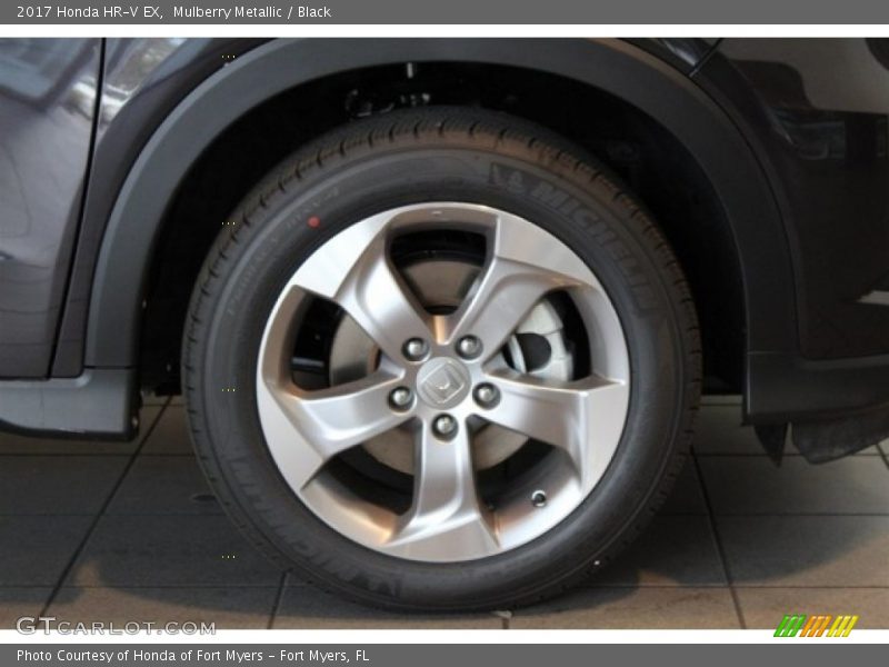 Mulberry Metallic / Black 2017 Honda HR-V EX