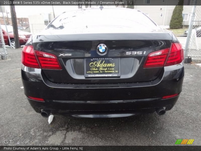 Black Sapphire Metallic / Cinnamon Brown 2013 BMW 5 Series 535i xDrive Sedan