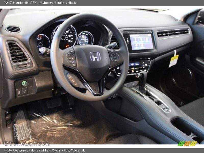 Mulberry Metallic / Black 2017 Honda HR-V EX