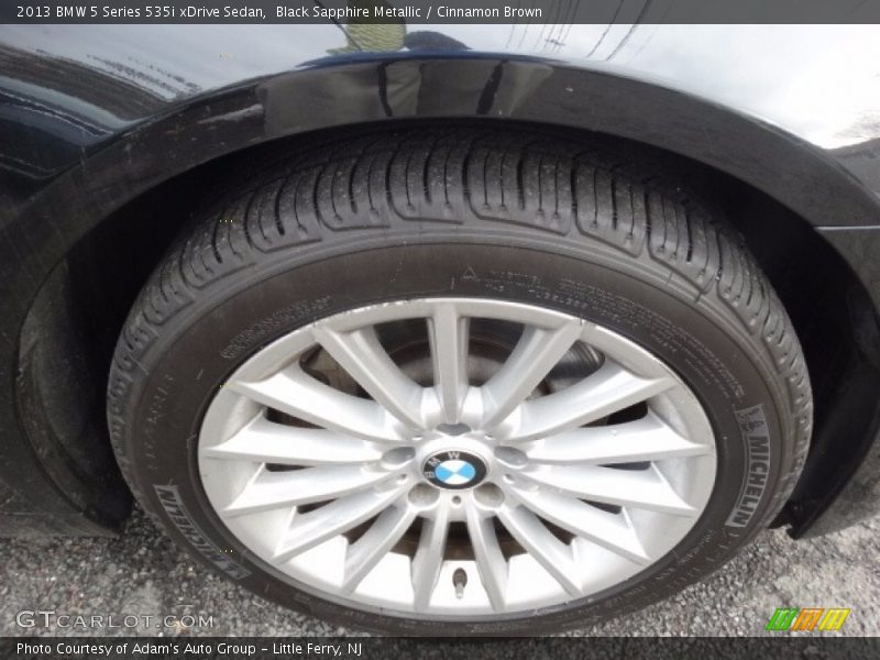 Black Sapphire Metallic / Cinnamon Brown 2013 BMW 5 Series 535i xDrive Sedan