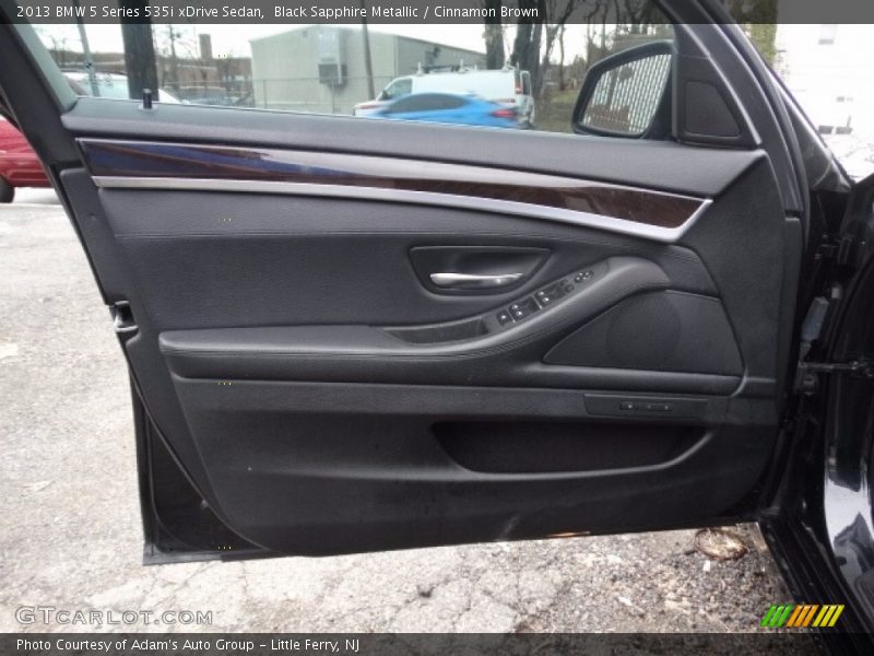 Black Sapphire Metallic / Cinnamon Brown 2013 BMW 5 Series 535i xDrive Sedan