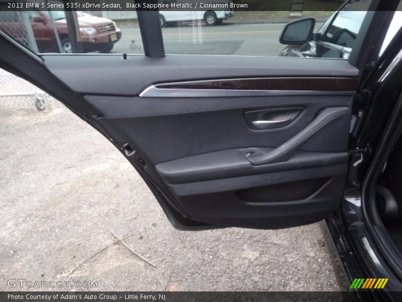 Black Sapphire Metallic / Cinnamon Brown 2013 BMW 5 Series 535i xDrive Sedan