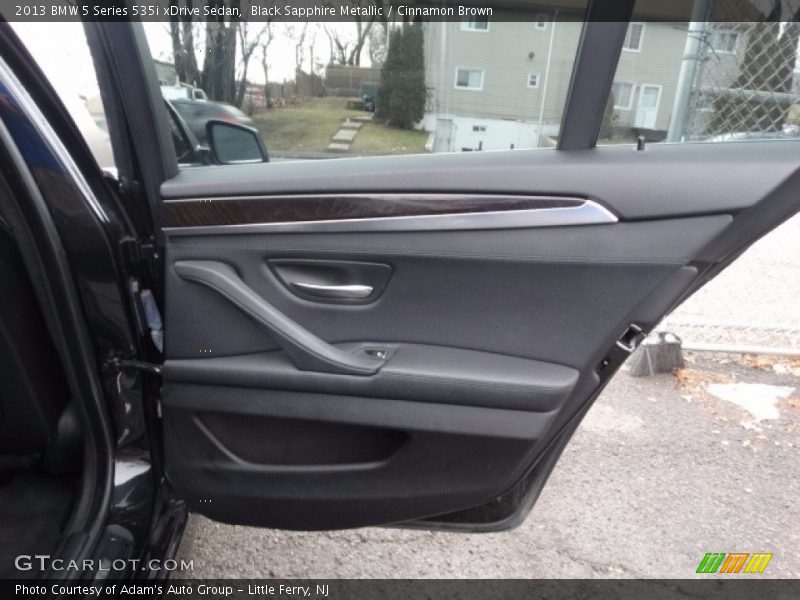 Black Sapphire Metallic / Cinnamon Brown 2013 BMW 5 Series 535i xDrive Sedan