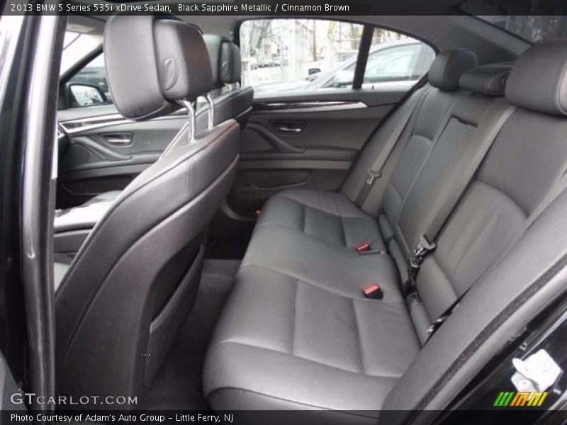 Black Sapphire Metallic / Cinnamon Brown 2013 BMW 5 Series 535i xDrive Sedan