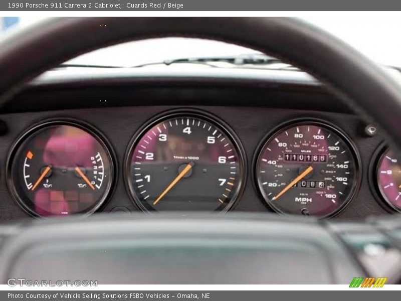  1990 911 Carrera 2 Cabriolet Carrera 2 Cabriolet Gauges