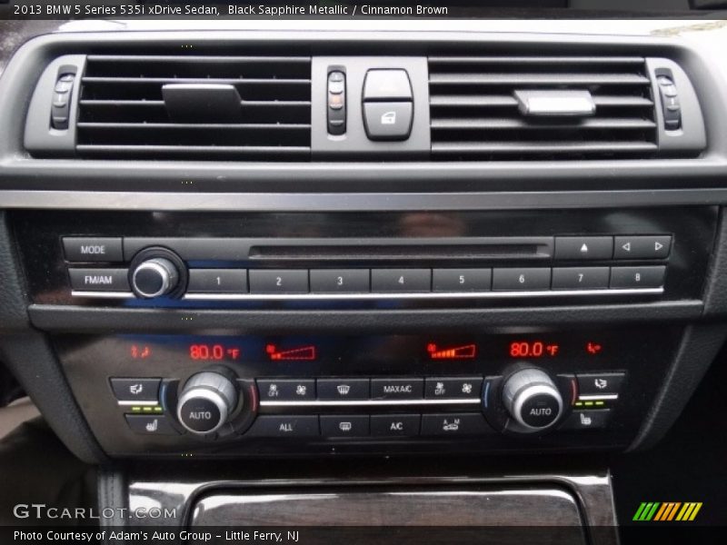 Black Sapphire Metallic / Cinnamon Brown 2013 BMW 5 Series 535i xDrive Sedan