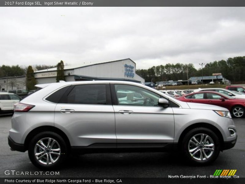 Ingot Silver Metallic / Ebony 2017 Ford Edge SEL