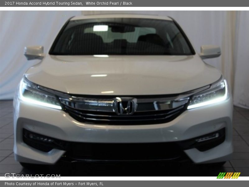 White Orchid Pearl / Black 2017 Honda Accord Hybrid Touring Sedan