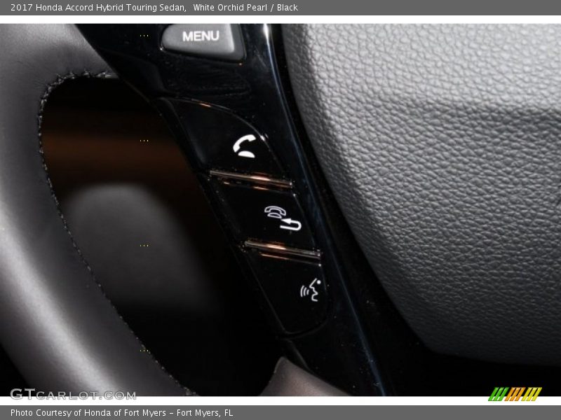 White Orchid Pearl / Black 2017 Honda Accord Hybrid Touring Sedan