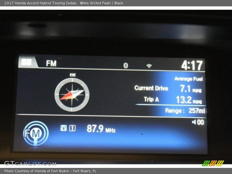 White Orchid Pearl / Black 2017 Honda Accord Hybrid Touring Sedan