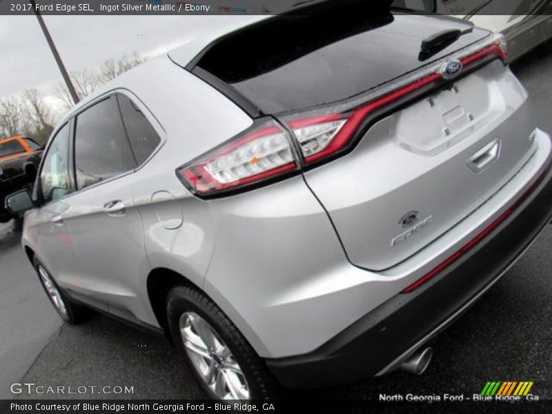 Ingot Silver Metallic / Ebony 2017 Ford Edge SEL