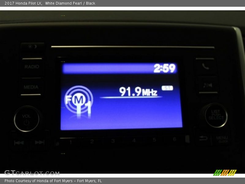 White Diamond Pearl / Black 2017 Honda Pilot LX