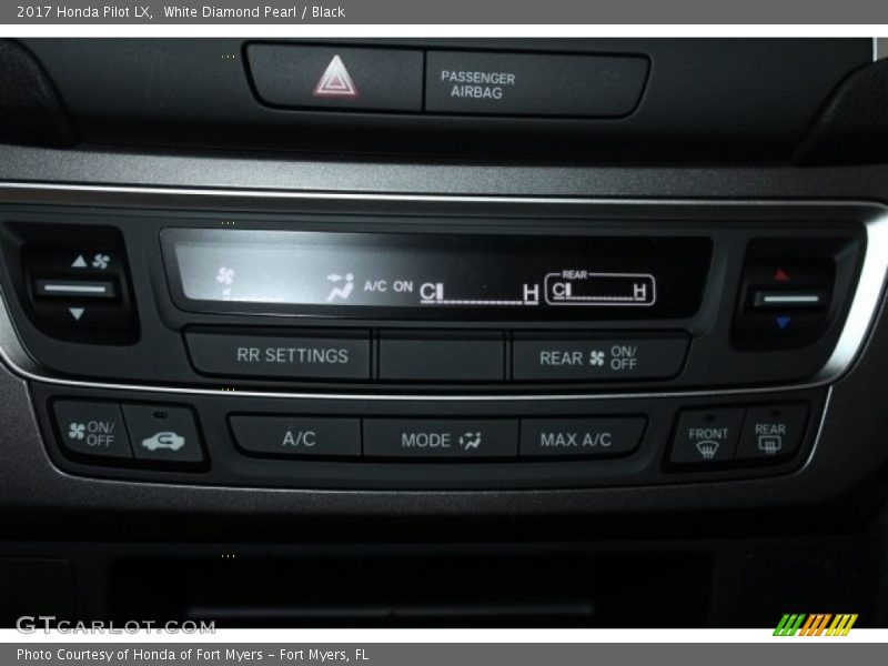 White Diamond Pearl / Black 2017 Honda Pilot LX