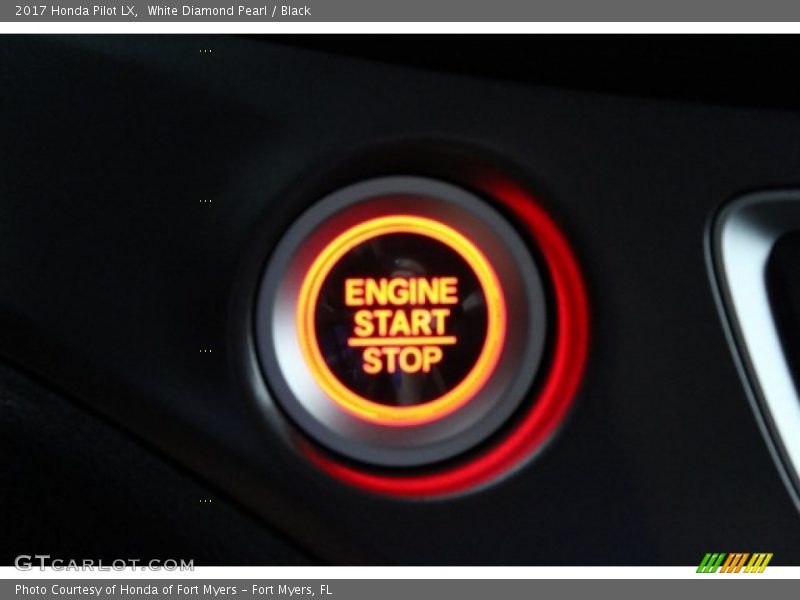 White Diamond Pearl / Black 2017 Honda Pilot LX