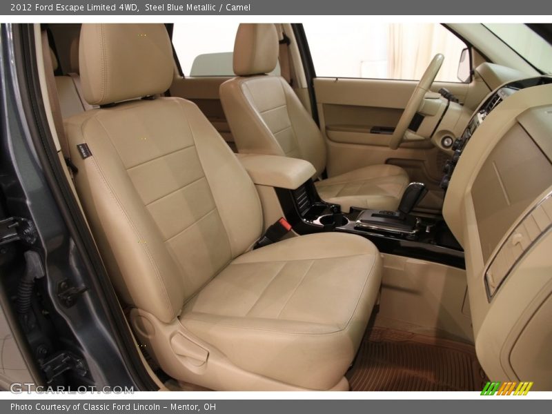 Steel Blue Metallic / Camel 2012 Ford Escape Limited 4WD