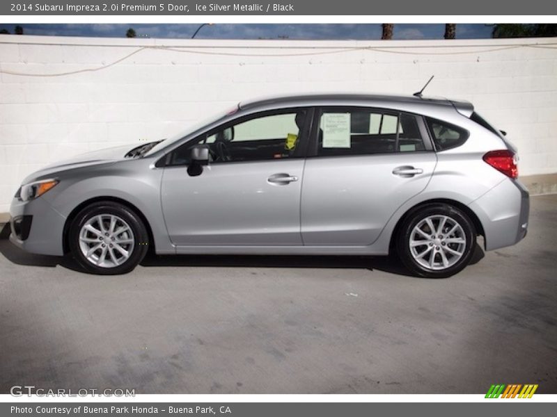 Ice Silver Metallic / Black 2014 Subaru Impreza 2.0i Premium 5 Door