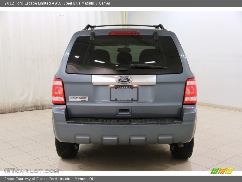 Steel Blue Metallic / Camel 2012 Ford Escape Limited 4WD