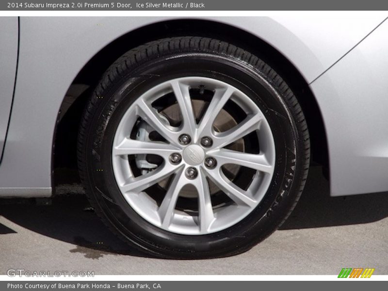 Ice Silver Metallic / Black 2014 Subaru Impreza 2.0i Premium 5 Door