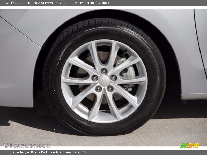 Ice Silver Metallic / Black 2014 Subaru Impreza 2.0i Premium 5 Door