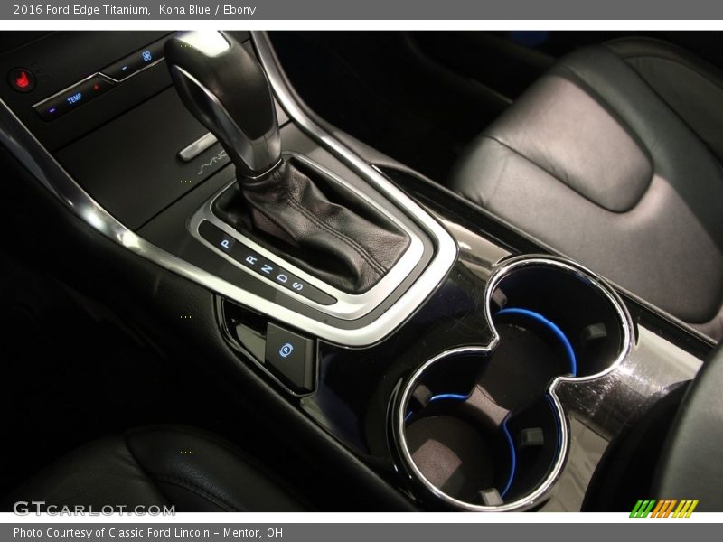 Kona Blue / Ebony 2016 Ford Edge Titanium