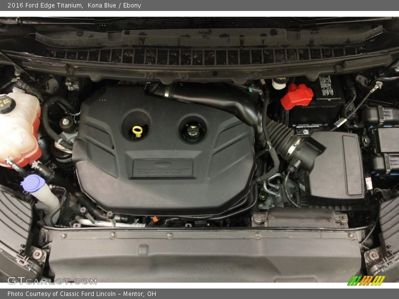 Kona Blue / Ebony 2016 Ford Edge Titanium