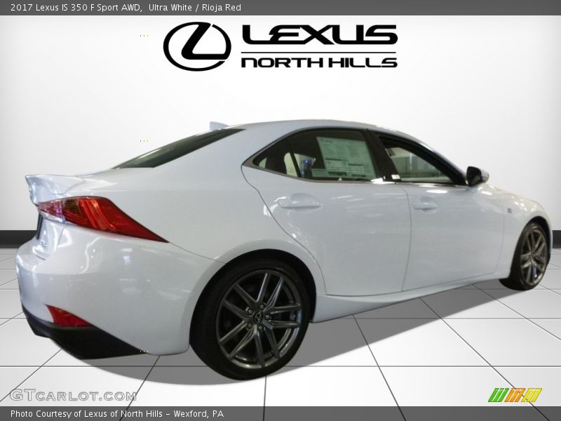 Ultra White / Rioja Red 2017 Lexus IS 350 F Sport AWD