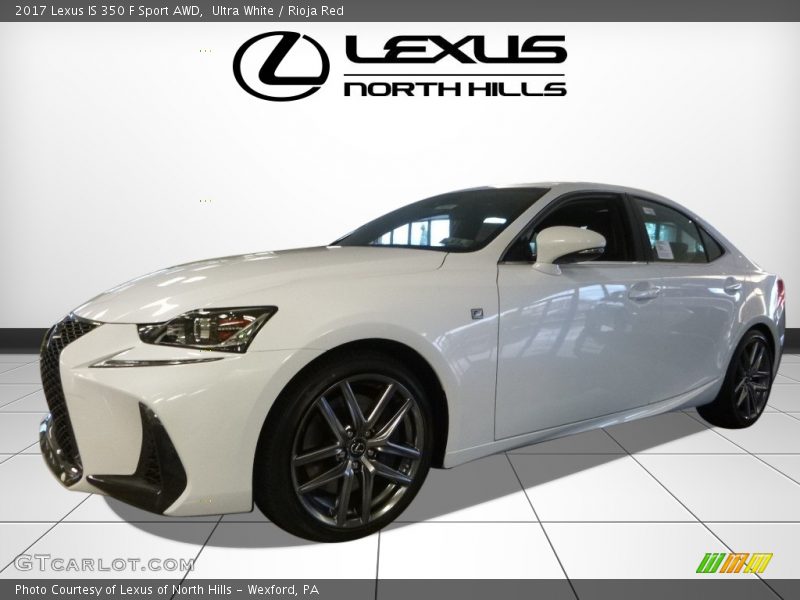 Ultra White / Rioja Red 2017 Lexus IS 350 F Sport AWD