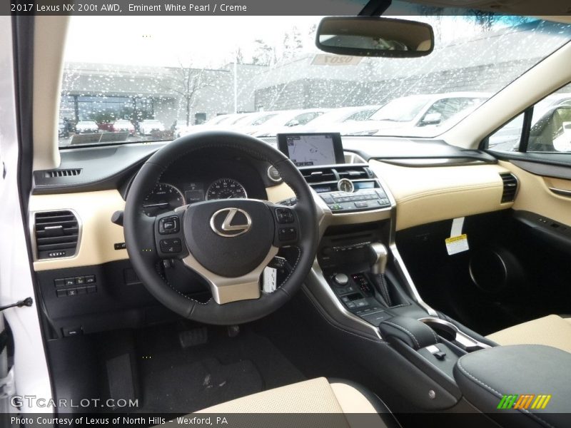 Eminent White Pearl / Creme 2017 Lexus NX 200t AWD