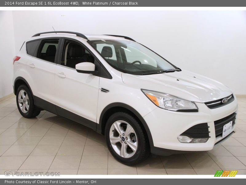 White Platinum / Charcoal Black 2014 Ford Escape SE 1.6L EcoBoost 4WD