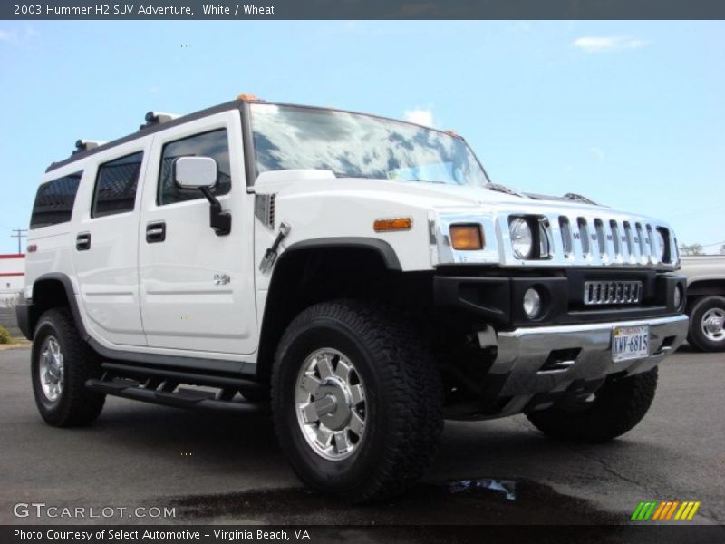 White / Wheat 2003 Hummer H2 SUV Adventure