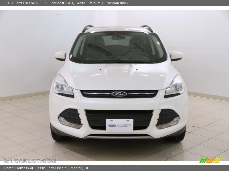 White Platinum / Charcoal Black 2014 Ford Escape SE 1.6L EcoBoost 4WD