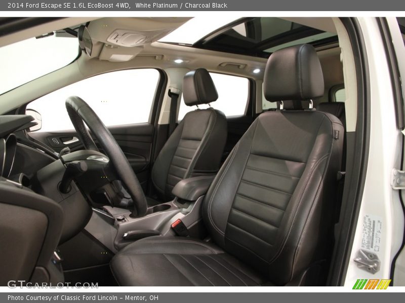White Platinum / Charcoal Black 2014 Ford Escape SE 1.6L EcoBoost 4WD