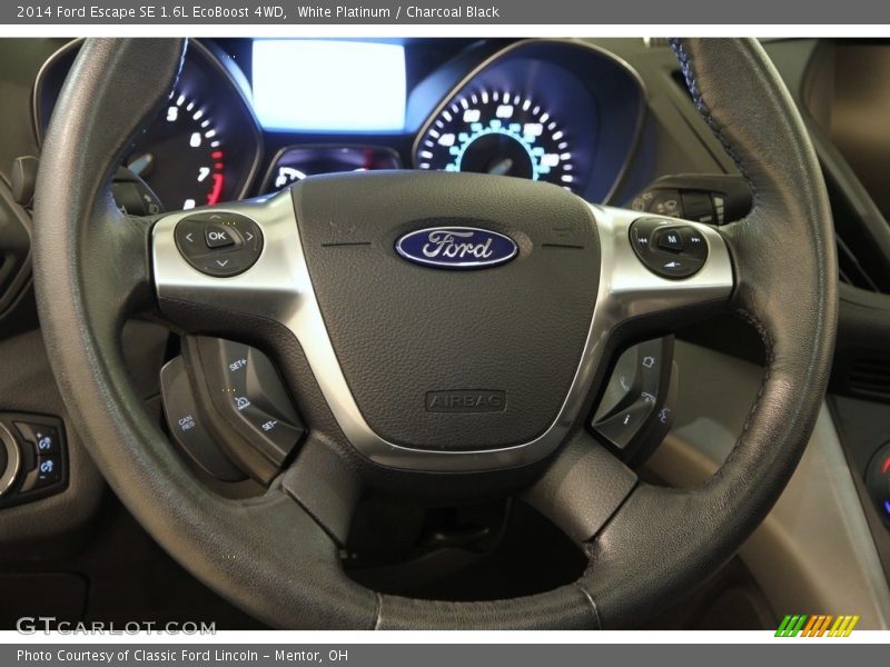 White Platinum / Charcoal Black 2014 Ford Escape SE 1.6L EcoBoost 4WD