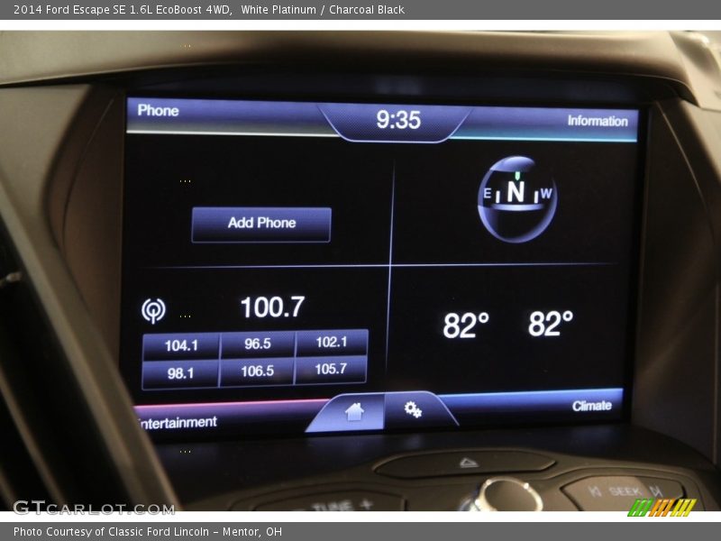White Platinum / Charcoal Black 2014 Ford Escape SE 1.6L EcoBoost 4WD