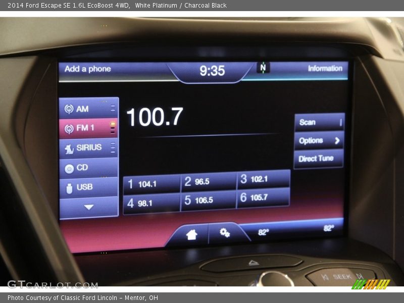 White Platinum / Charcoal Black 2014 Ford Escape SE 1.6L EcoBoost 4WD