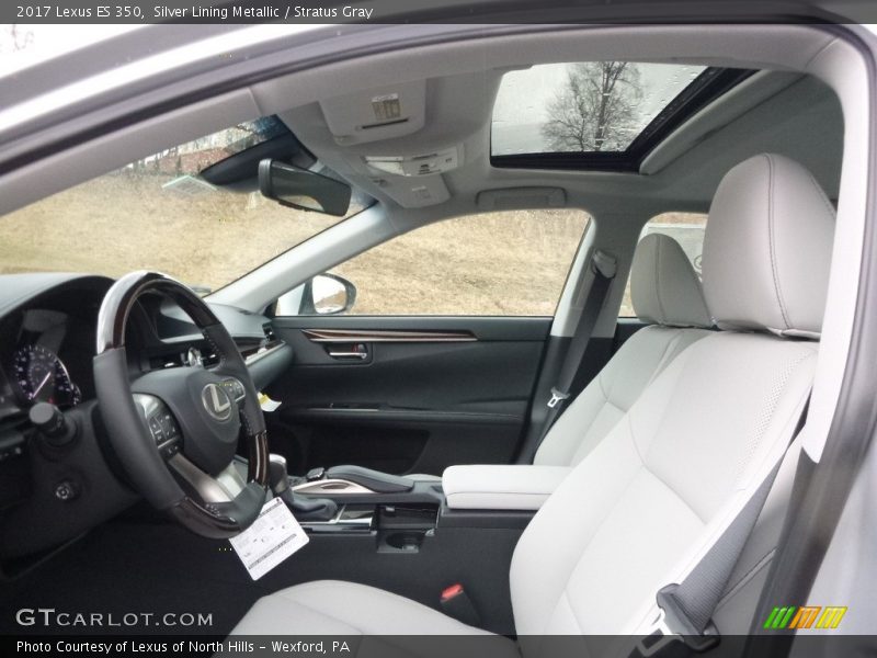 Silver Lining Metallic / Stratus Gray 2017 Lexus ES 350