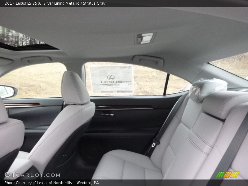 Silver Lining Metallic / Stratus Gray 2017 Lexus ES 350