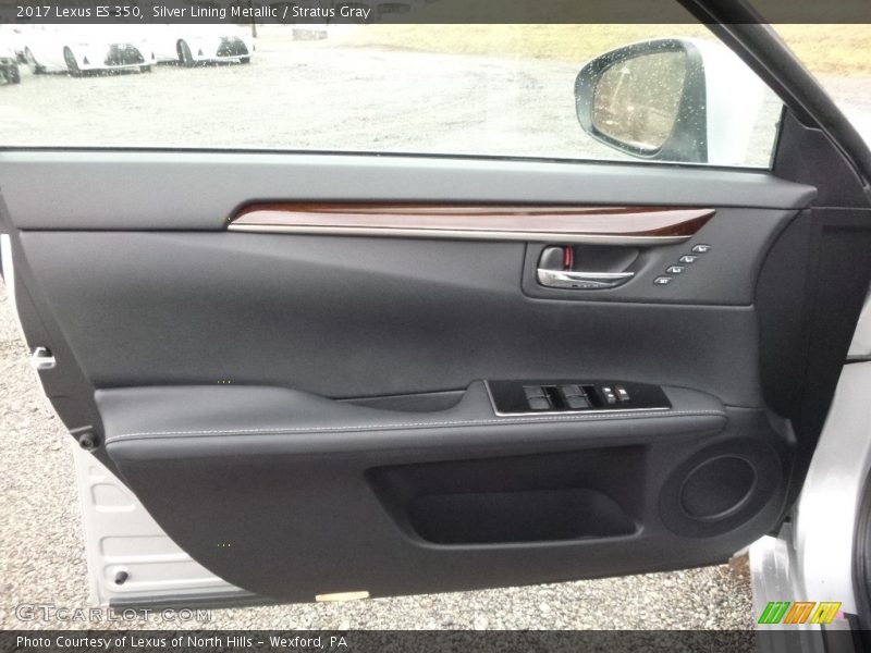 Silver Lining Metallic / Stratus Gray 2017 Lexus ES 350