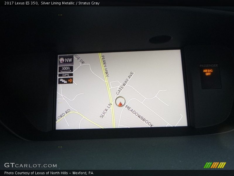 Silver Lining Metallic / Stratus Gray 2017 Lexus ES 350