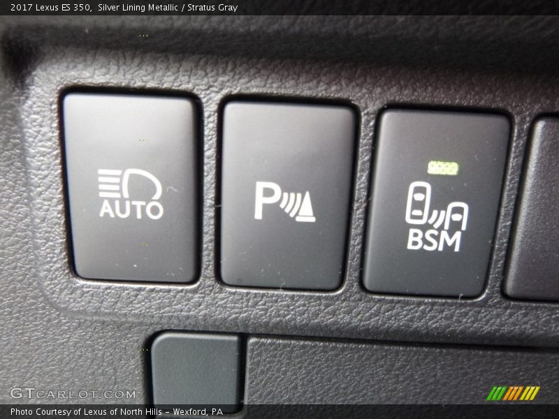 Silver Lining Metallic / Stratus Gray 2017 Lexus ES 350