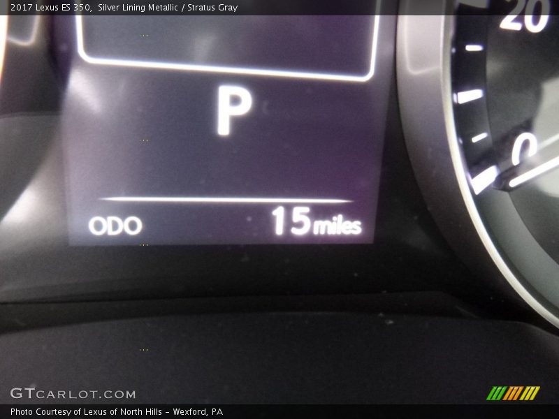 Silver Lining Metallic / Stratus Gray 2017 Lexus ES 350
