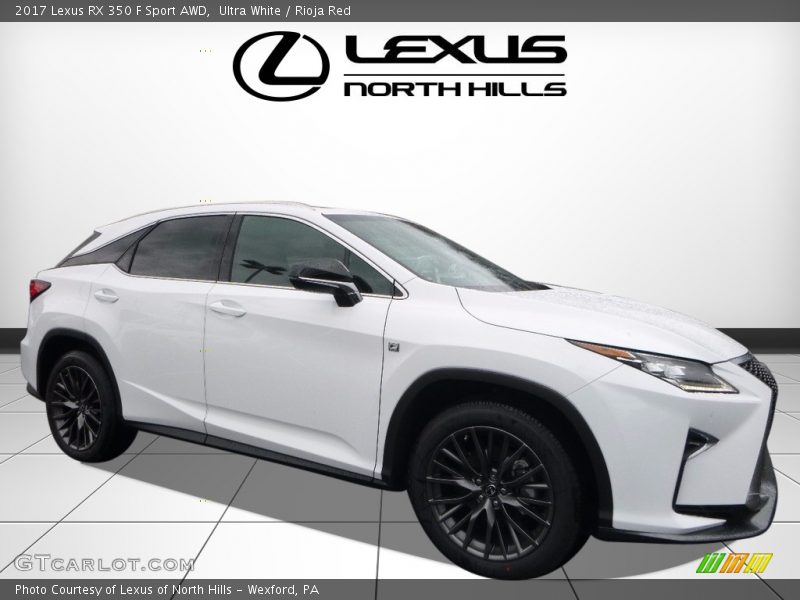 Ultra White / Rioja Red 2017 Lexus RX 350 F Sport AWD