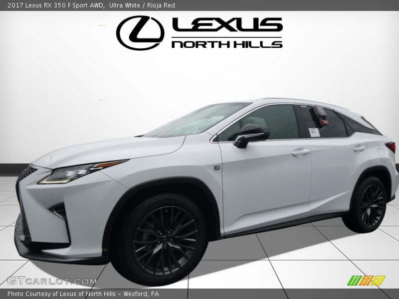 Ultra White / Rioja Red 2017 Lexus RX 350 F Sport AWD