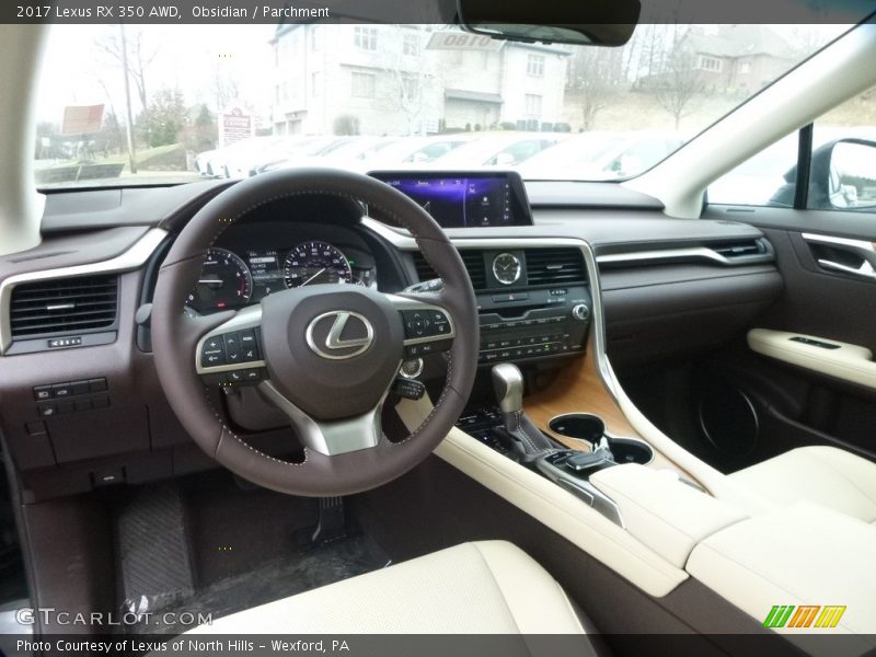 Obsidian / Parchment 2017 Lexus RX 350 AWD