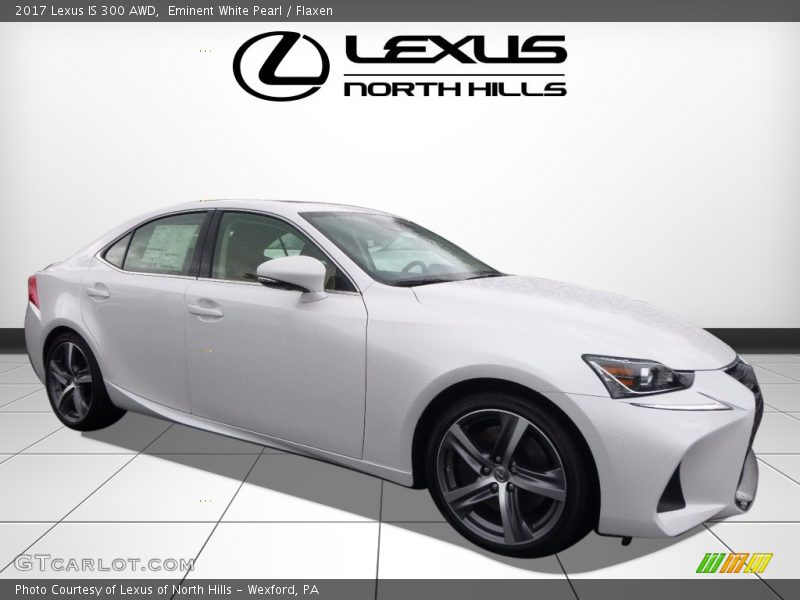 Eminent White Pearl / Flaxen 2017 Lexus IS 300 AWD