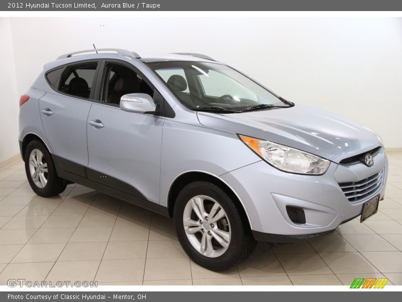 Aurora Blue / Taupe 2012 Hyundai Tucson Limited