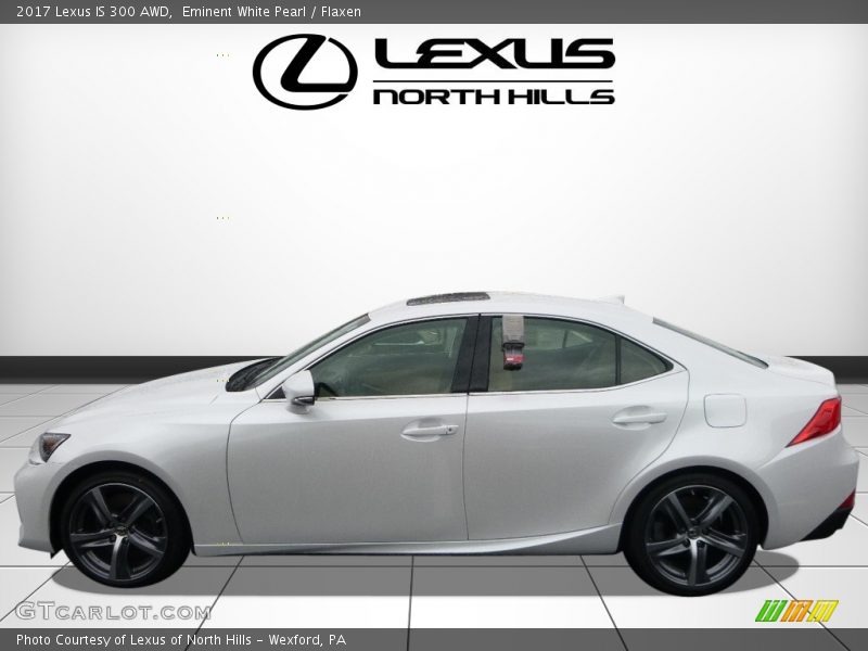 Eminent White Pearl / Flaxen 2017 Lexus IS 300 AWD