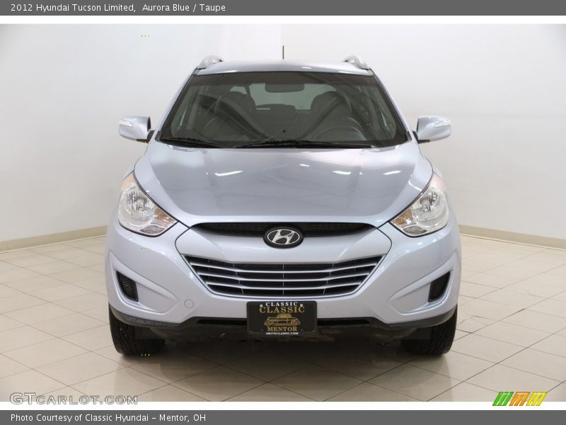 Aurora Blue / Taupe 2012 Hyundai Tucson Limited