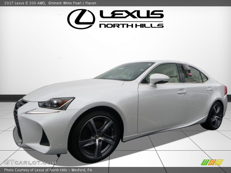 Eminent White Pearl / Flaxen 2017 Lexus IS 300 AWD